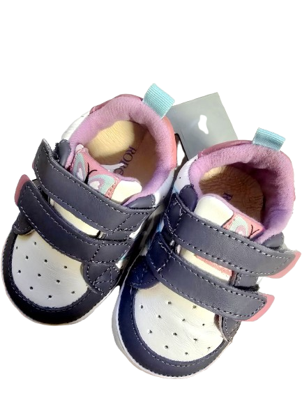 Robeez Valerie First Kicks Baby Girl Shoes – Dark Blue Leather (Size 6-9 Months) Robeez Valerie First Kicks Baby Girl Shoes – Dark Blue Leather (Size 6-9 Months) - Image 5