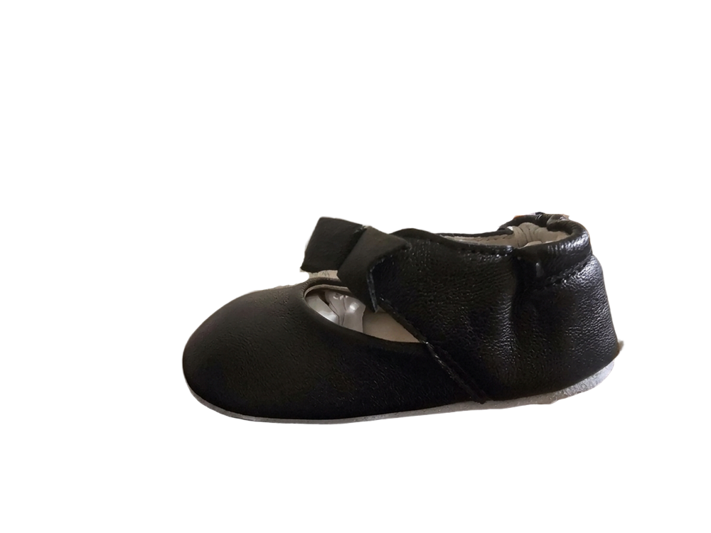Robeez Baby Girls First Kicks Mary Jane Crib Shoes Black 12-18 Months Ankle Strap Robeez Baby Girls First Kicks Mary Jane Crib Shoes Black 12-18 Months Ankle Strap - Image 2