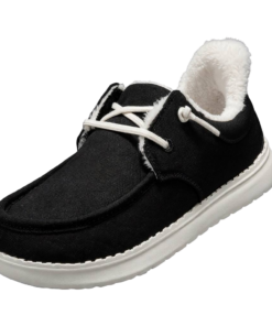 Home STQ Slip On Shoes for Women - Orthopedic Arch Support & Fur-Lined Comfort