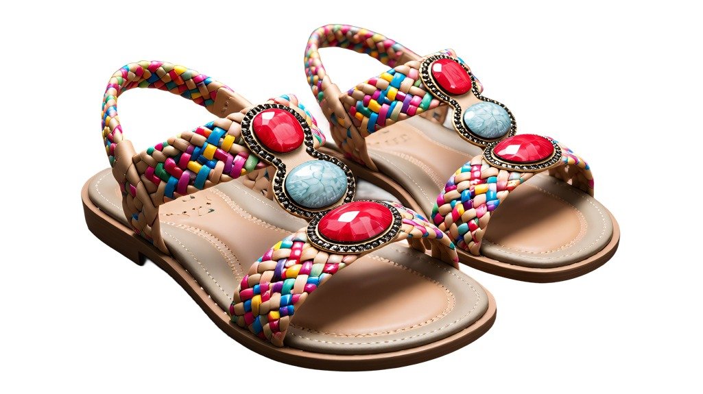 Zelatprox Women's Bohemian Slip-On Flat Sandals – Colorful Woven Comfort Shoes Zelatprox Women's Bohemian Slip-On Flat Sandals – Colorful Woven Comfort Shoes - Image 2