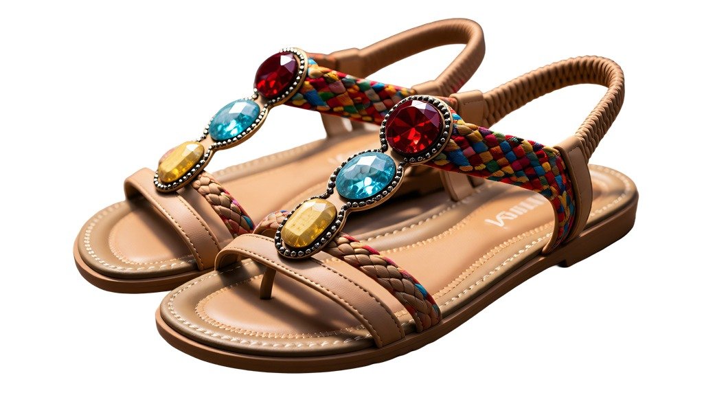 Zelatprox Women's Bohemian Slip-On Flat Sandals – Colorful Woven Comfort Shoes Zelatprox Women's Bohemian Slip-On Flat Sandals – Colorful Woven Comfort Shoes