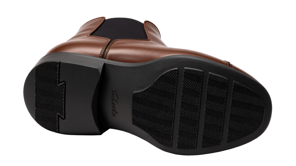 Clarks Mens Whiddon Pace Oxford – Brown Dark Tan Leather Dress Shoe | Premium Comfort & Style Clarks Mens Whiddon Pace Oxford – Brown Dark Tan Leather Dress Shoe | Premium Comfort & Style - Image 3